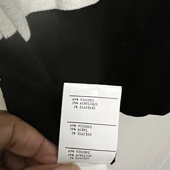 Aldo Martins Black and Cream Striped Top - Picture 5 of 6